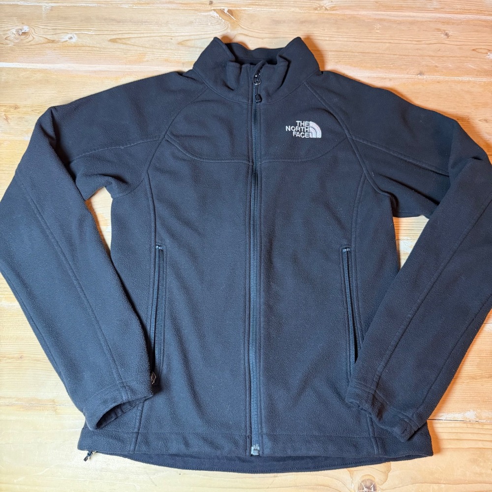 The North Face Womens‎ Black Full Zip Fleece Jacket Midweight Extra Small